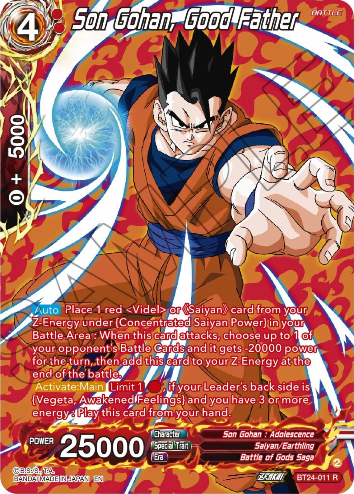 Son Gohan, Good Father (Collector Booster) (BT24-011) [Beyond Generations] - Josh's Cards