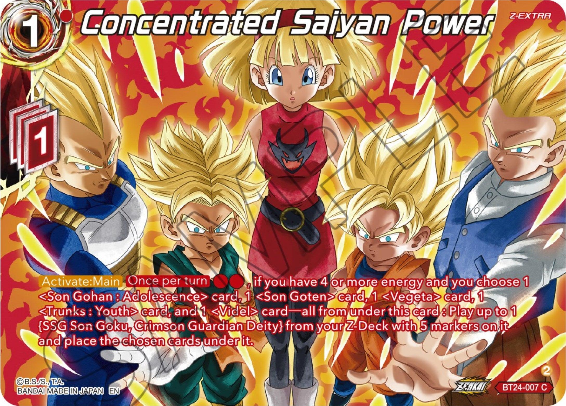 Concentrated Saiyan Power (Collector Booster) (BT24-007) [Beyond Generations] - Josh's Cards