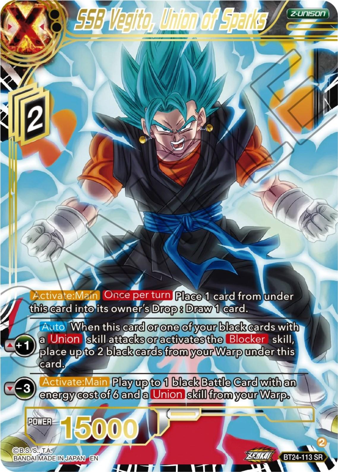 SSB Vegito, Union of Sparks (BT24-113) [Beyond Generations] - Josh's Cards
