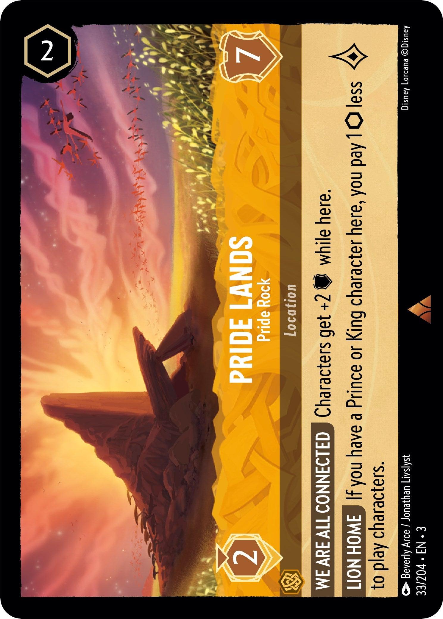 Pride Lands - Pride Rock (33/204) [Into the Inklands] - Josh's Cards
