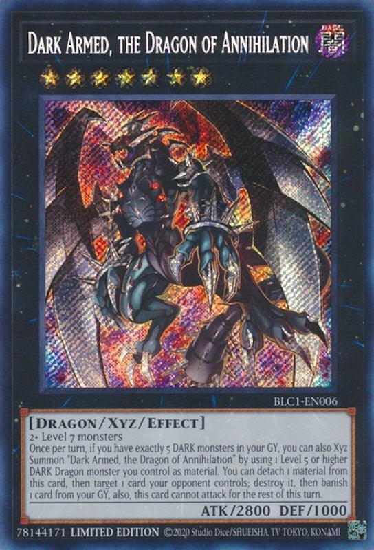 Dark Armed, the Dragon of Annihilation [BLC1-EN006] Secret Rare - Josh's Cards