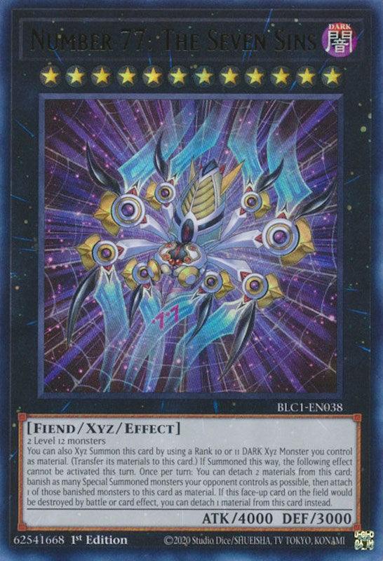 Number 77: The Seven Sins [BLC1-EN038] Ultra Rare - Josh's Cards