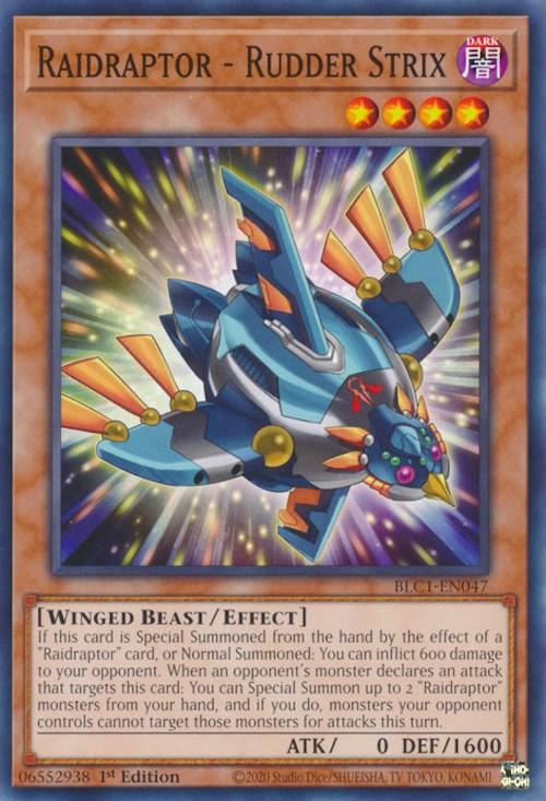 Raidraptor - Rudder Strix [BLC1-EN047] Common - Josh's Cards