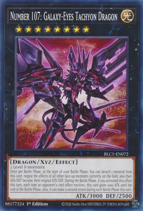 Number 107: Galaxy-Eyes Tachyon Dragon [BLC1-EN072] Common - Josh's Cards
