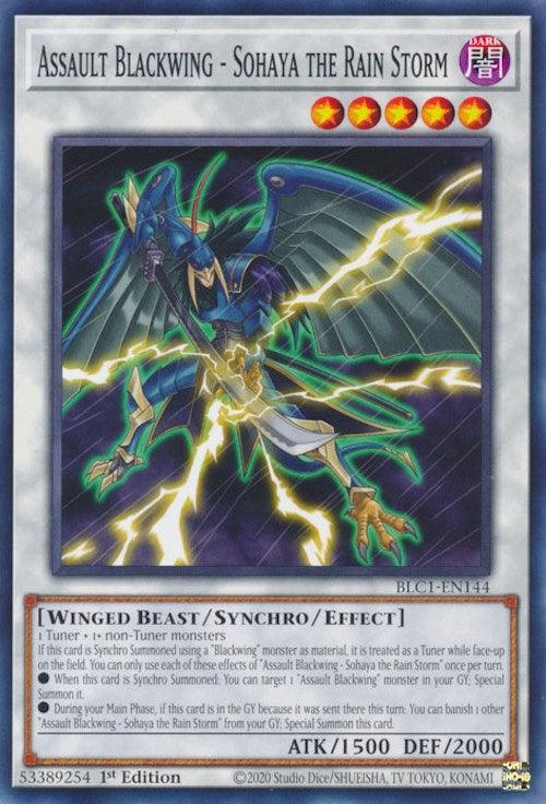 Assault Blackwing - Sohaya the Rain Storm [BLC1-EN144] Common - Josh's Cards