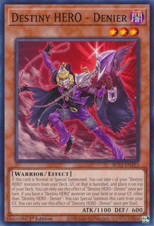 Destiny HERO - Denier [BLC1-EN153] Common - Josh's Cards