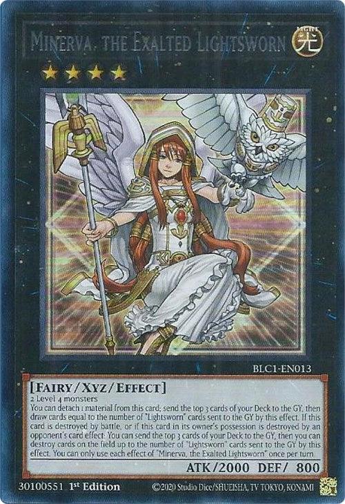 Minerva, the Exalted Lightsworn (Silver) [BLC1-EN013] Ultra Rare - Josh's Cards
