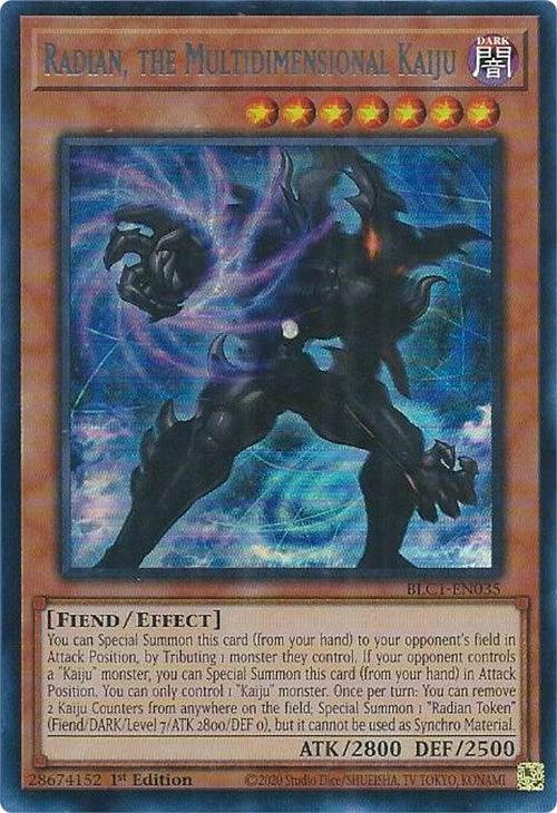 Radian, the Multidimensional Kaiju (Silver) [BLC1-EN035] Ultra Rare - Josh's Cards
