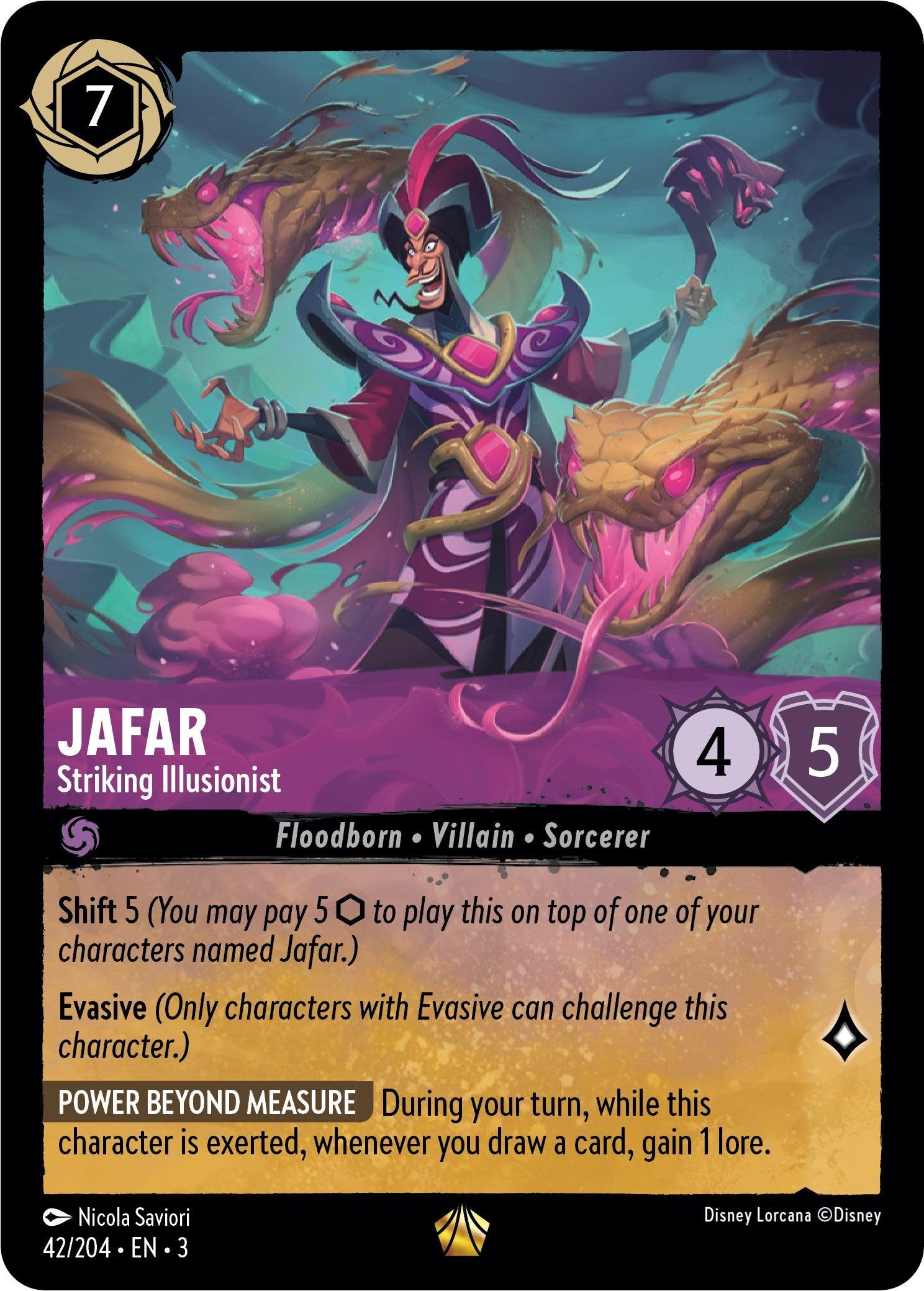 Jafar - Striking Illusionist (42/204) [Into the Inklands] - Josh's Cards