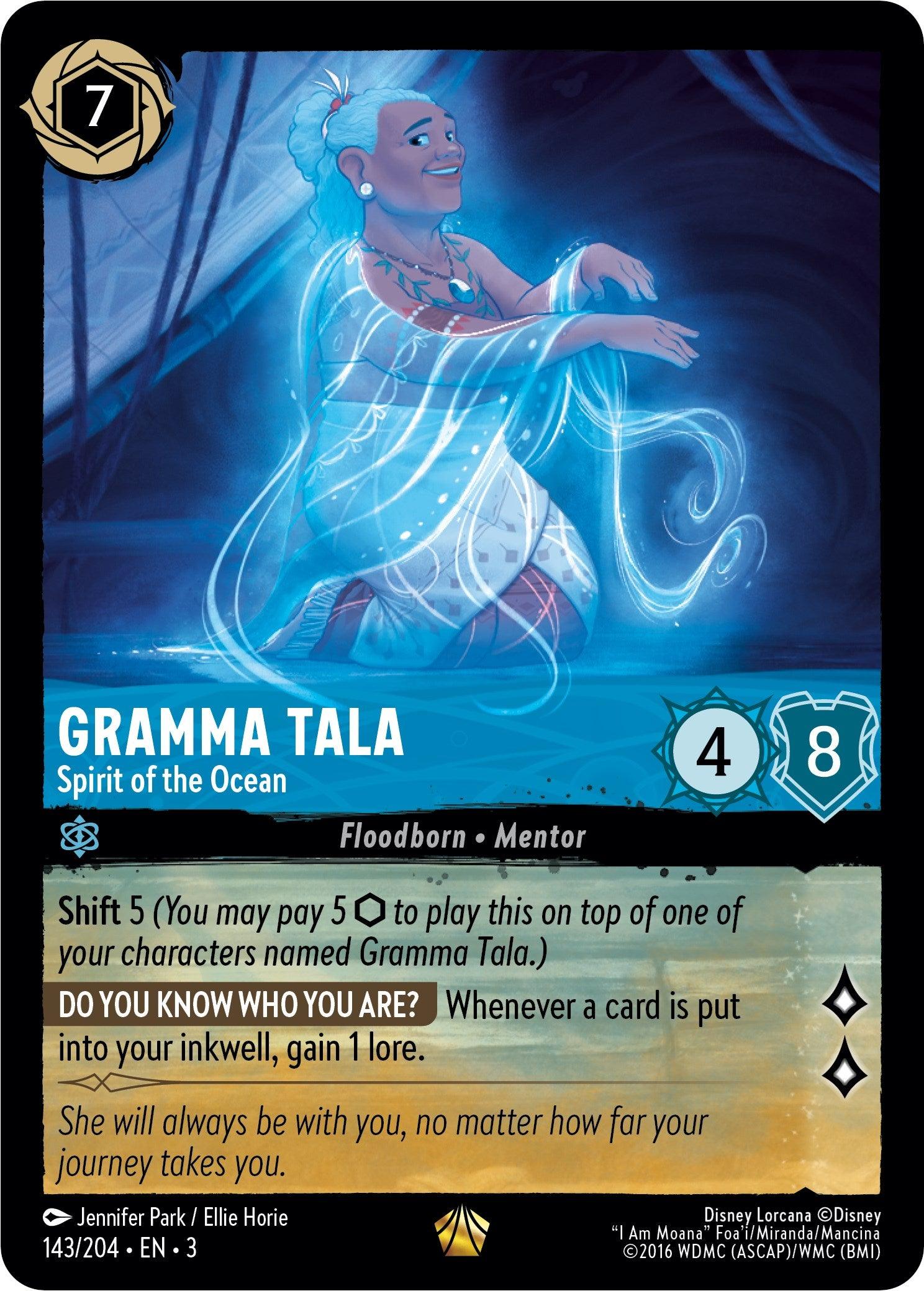 Gramma Tala - Spirit of the Ocean (143/204) [Into the Inklands] - Josh's Cards