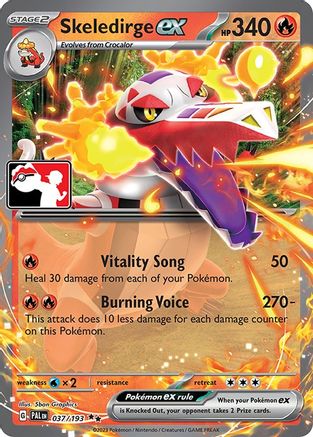 Skeledirge ex 037/193 - Prize Pack Series Cards Holofoil