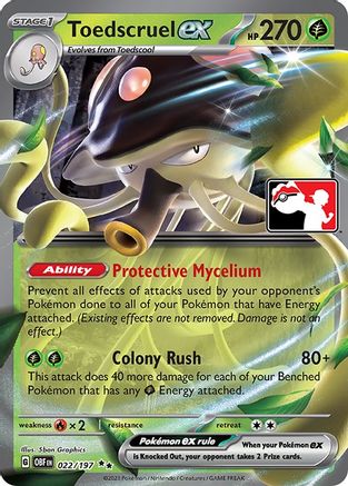 Toedscruel ex 022/197 - Prize Pack Series Cards Holofoil