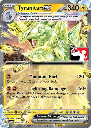 Tyranitar ex 066/197 - Prize Pack Series Cards Holofoil