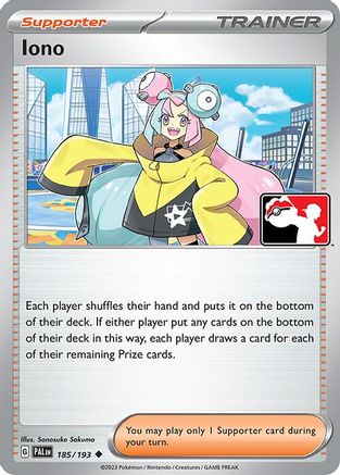 Iono 185/193 - Prize Pack Series Cards