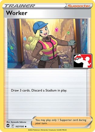 Worker 167/195 - Prize Pack Series Cards Holofoil