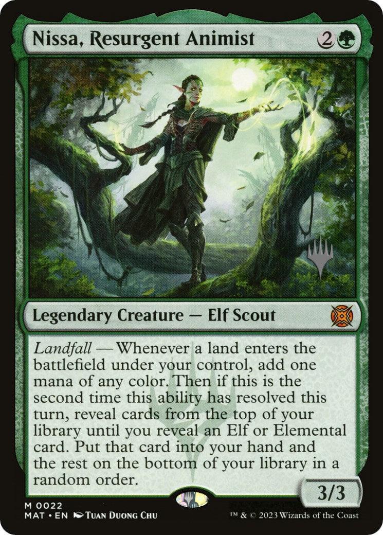 Nissa, Resurgent Animist (Promo Pack) [Murders at Karlov Manor Promos] - Josh's Cards