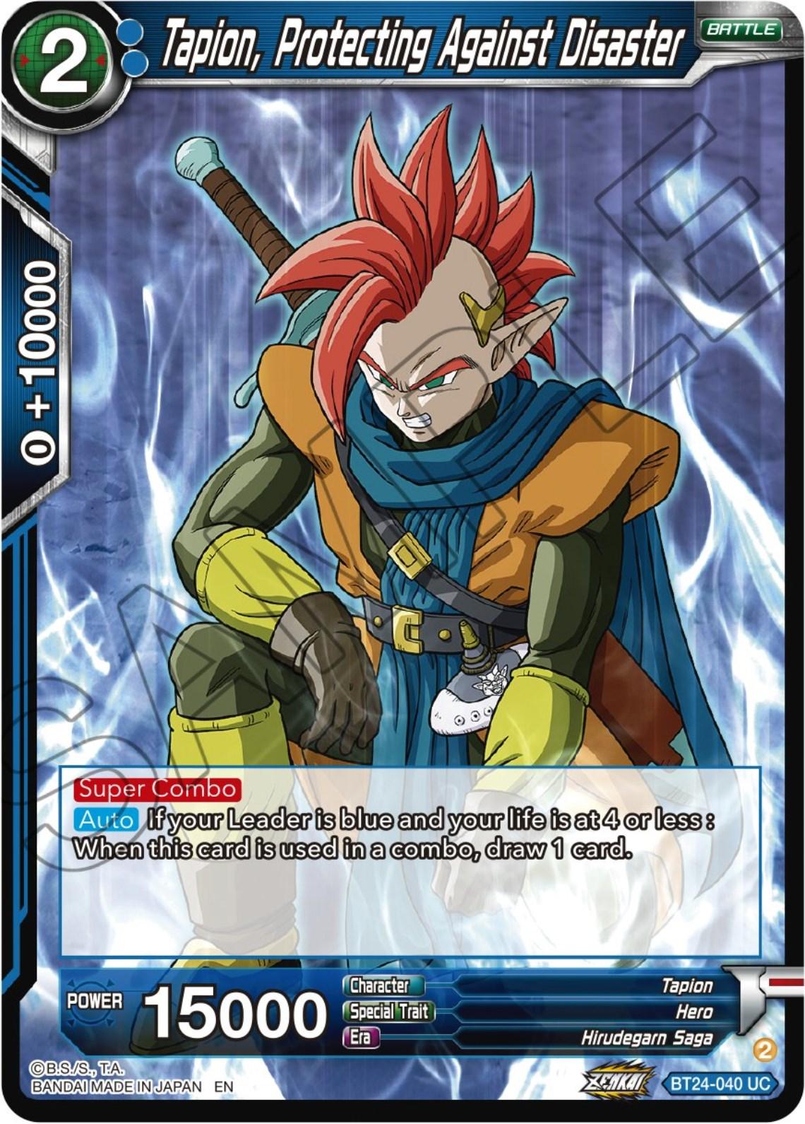 Tapion, Protecting Against Disaster (BT24-040) [Beyond Generations] - Josh's Cards
