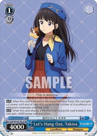 Let's Hang Out, Takina (LRC/W105-TE14 TD) - Lycoris Recoil