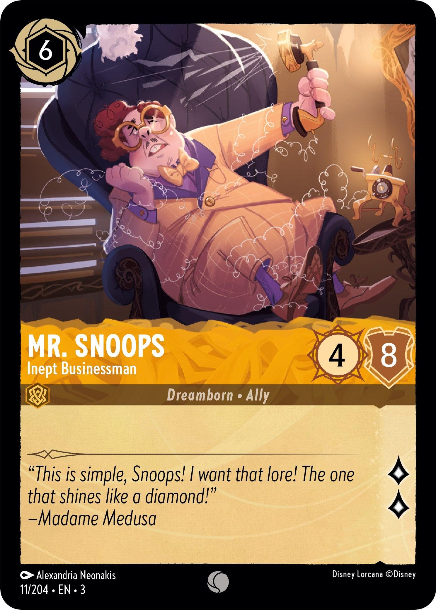 Mr. Snoops - Inept Businessman (11/204) [Into the Inklands] - Josh's Cards