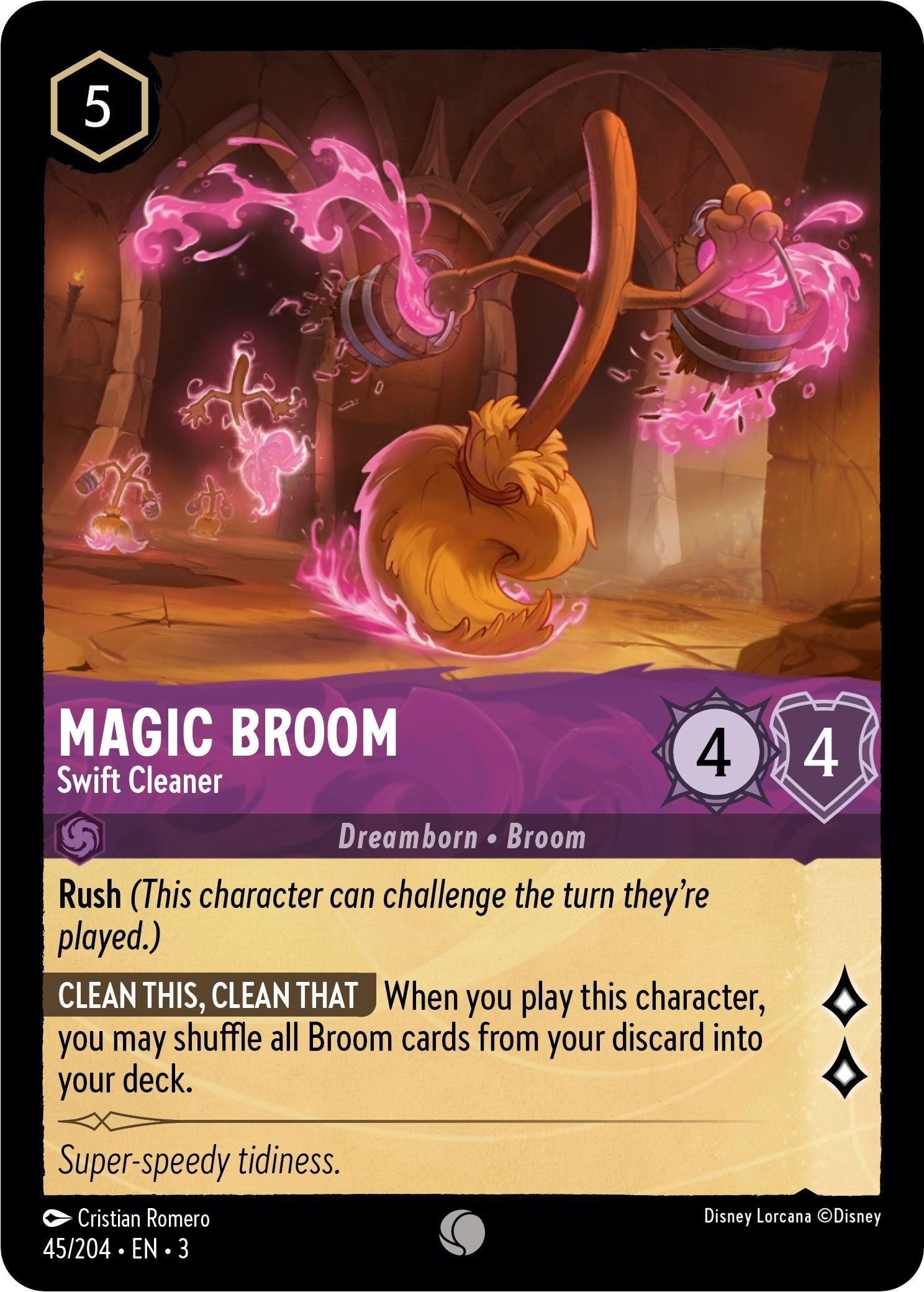 Magic Broom - Swift Cleaner (45//204) [Into the Inklands] - Josh's Cards