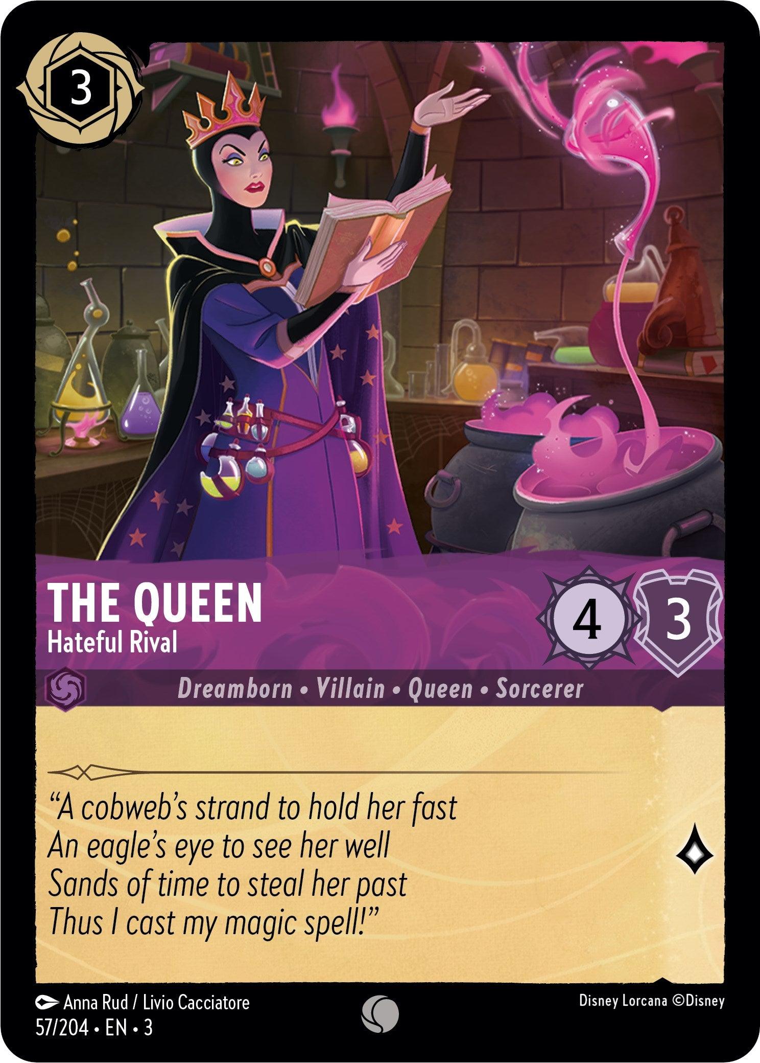 The Queen - Hateful Rival (57/204) [Into the Inklands] - Josh's Cards