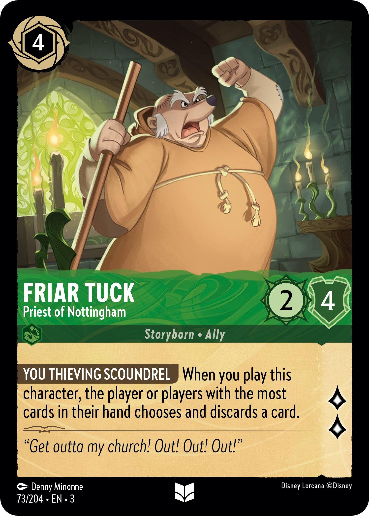 Friar Tuck - Priest of Nottingham (73/204) [Into the Inklands] - Josh's Cards