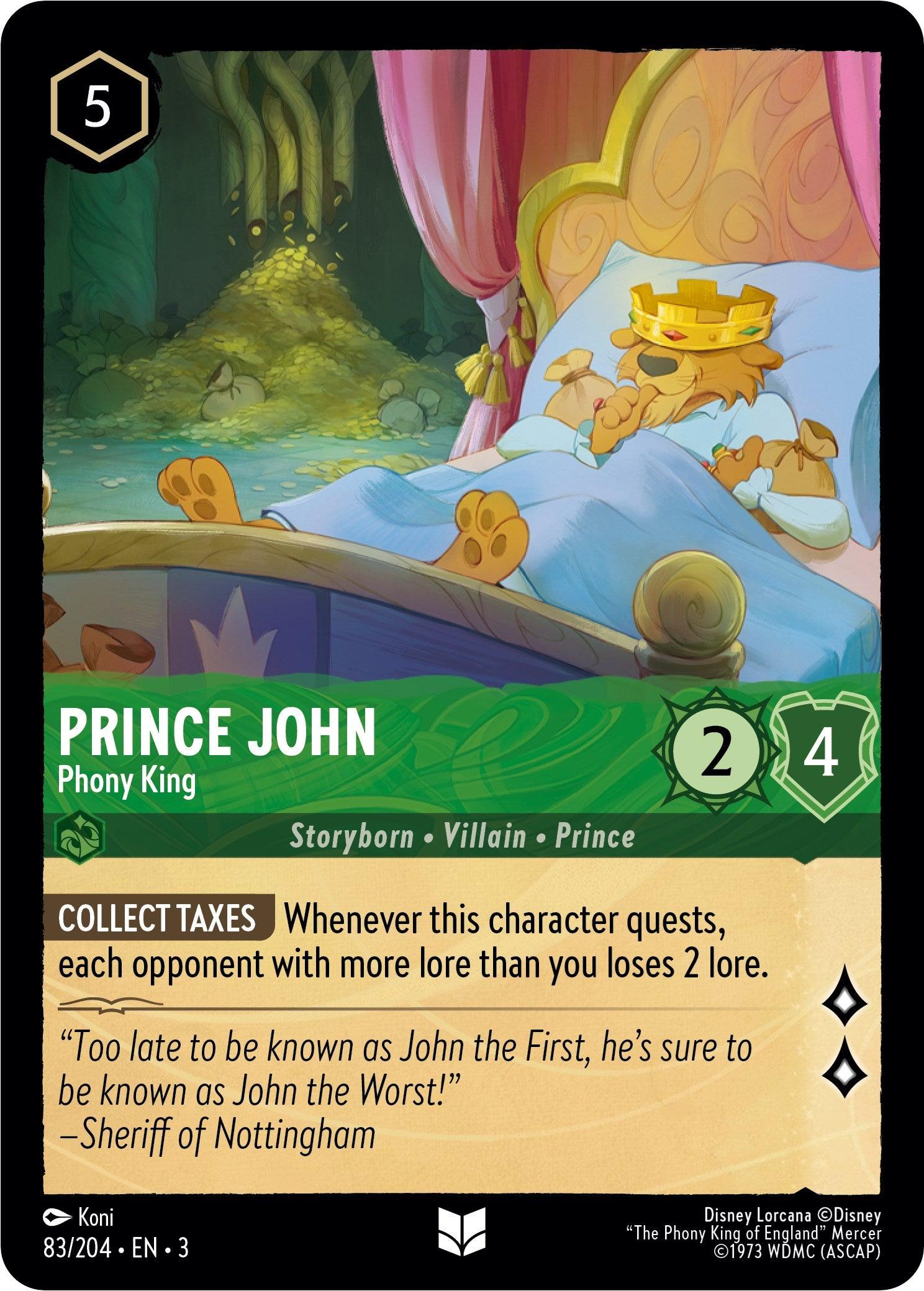 Prince John - Phony King (83//204) [Into the Inklands] - Josh's Cards