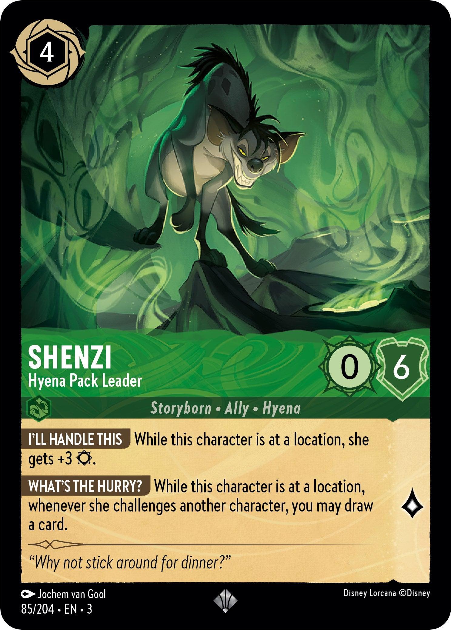 Shenzi - Hyena Pack Leader (85//204) [Into the Inklands] - Josh's Cards