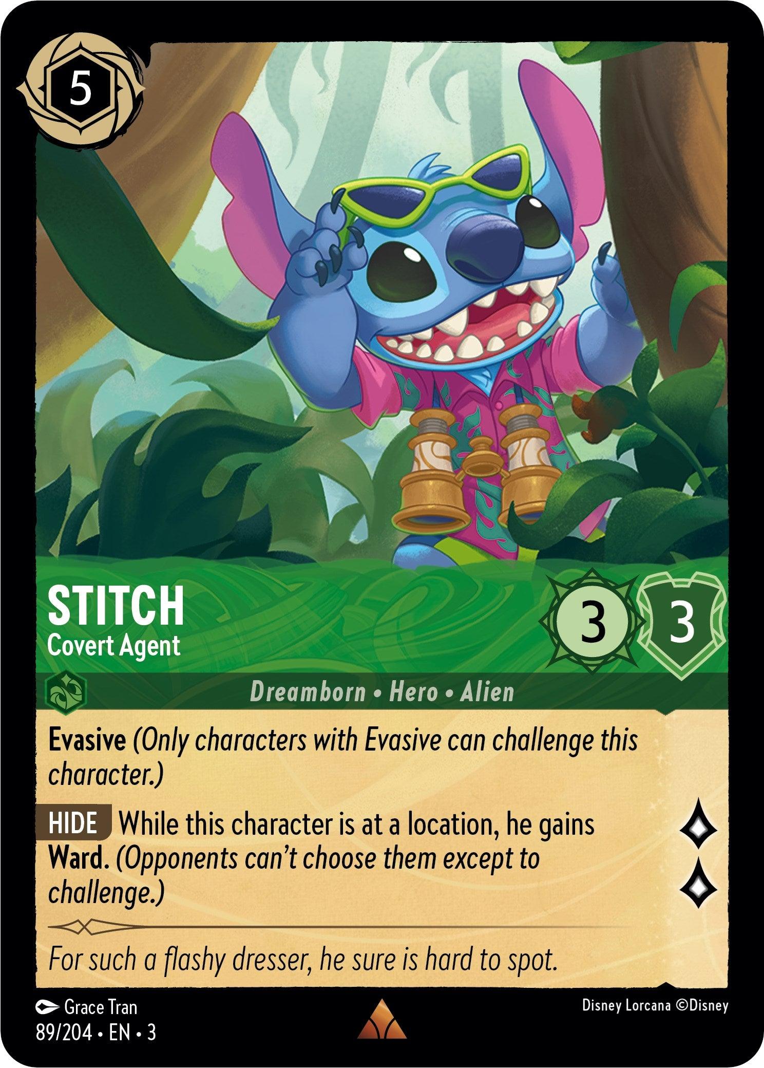 Stitch - Covert Agent (89//204) [Into the Inklands] - Josh's Cards