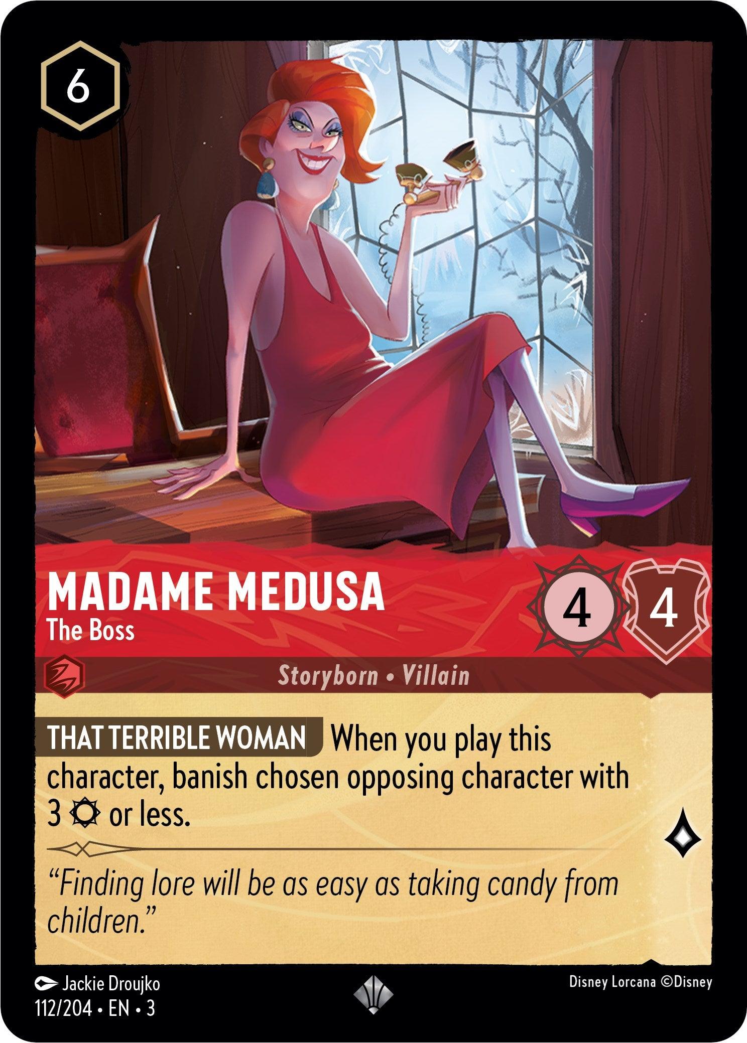 Madame Medusa - The Boss (112/204) [Into the Inklands] - Josh's Cards