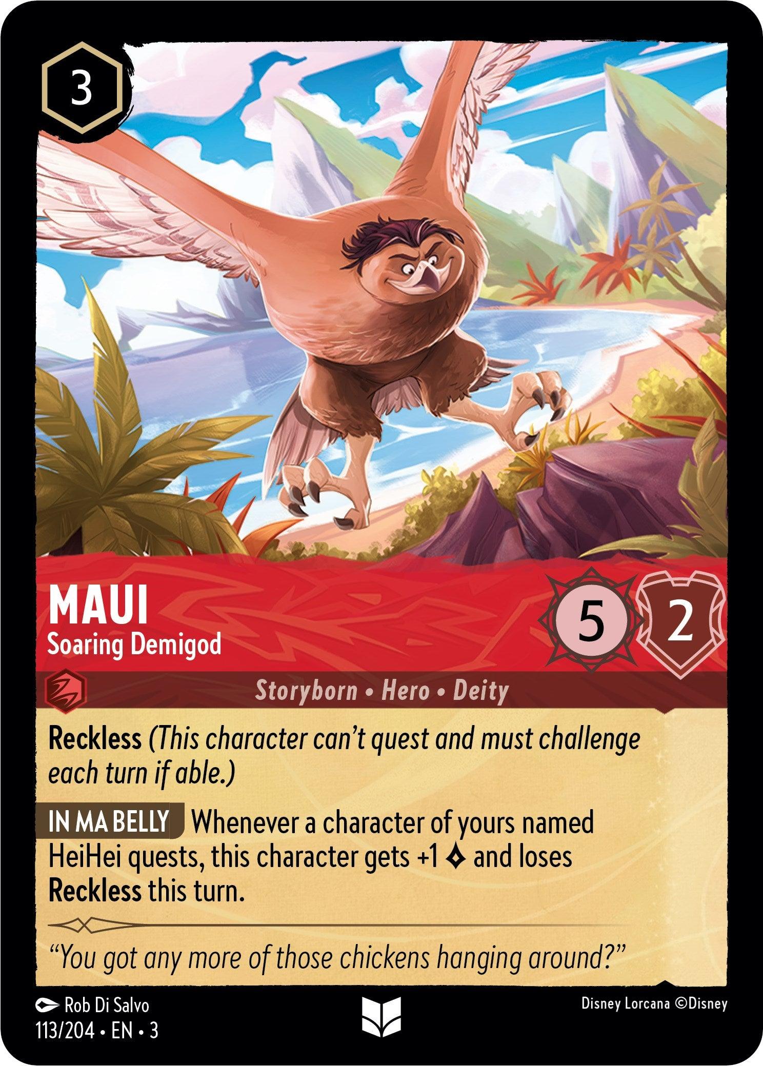 Maui - Soaring Demigod (113//204) [Into the Inklands] - Josh's Cards