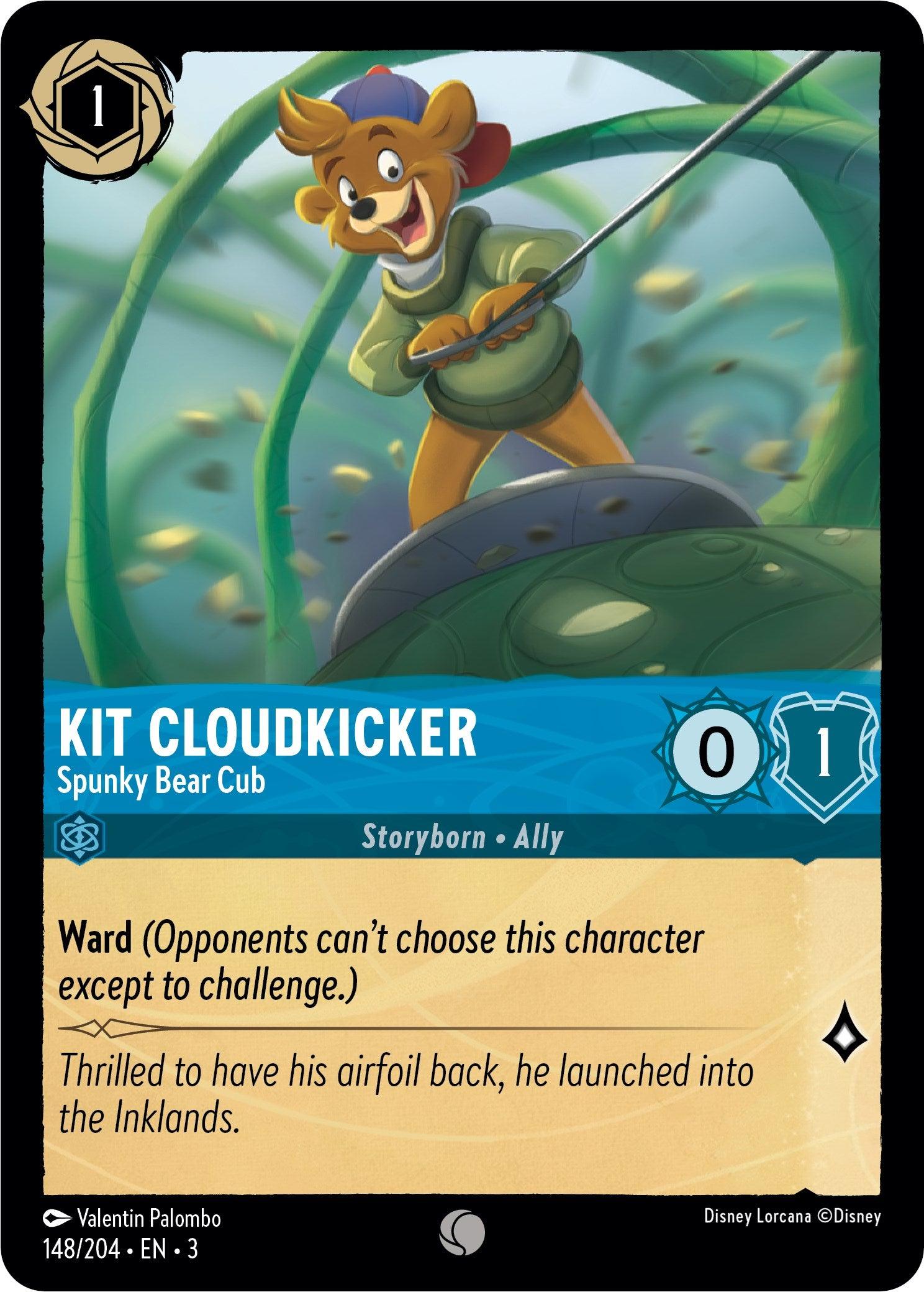 Kit Cloudkicker - Spunky Bear Cub (148/204) [Into the Inklands] - Josh's Cards