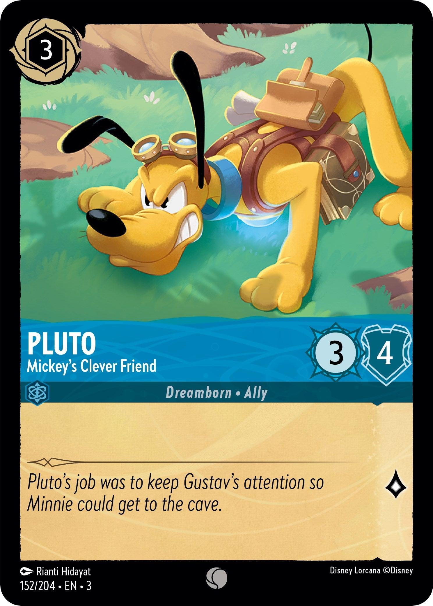 Pluto - Mickey's Clever Friend (152/204) [Into the Inklands] - Josh's Cards