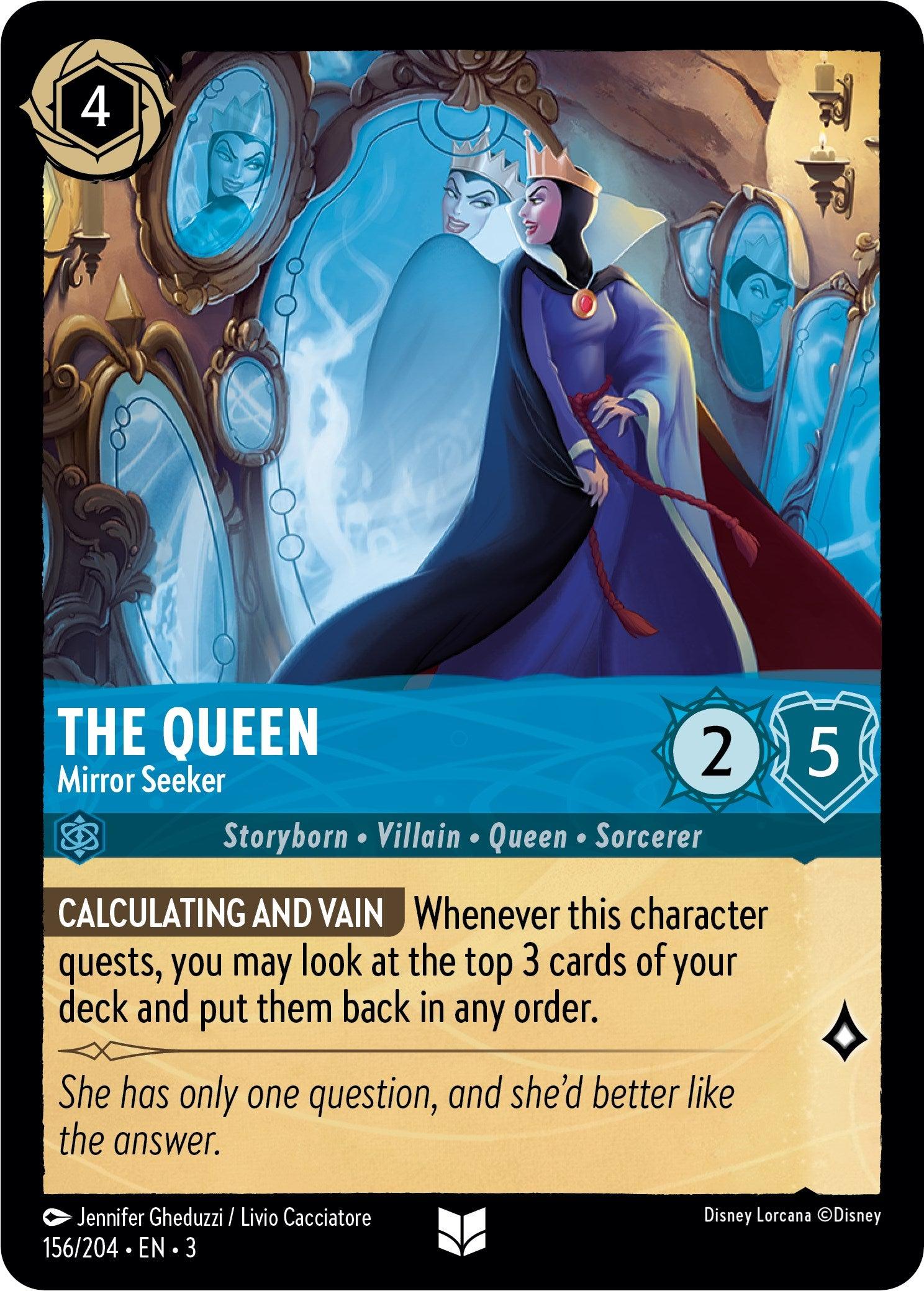 The Queen - Mirror Seeker (156/204) [Into the Inklands] - Josh's Cards