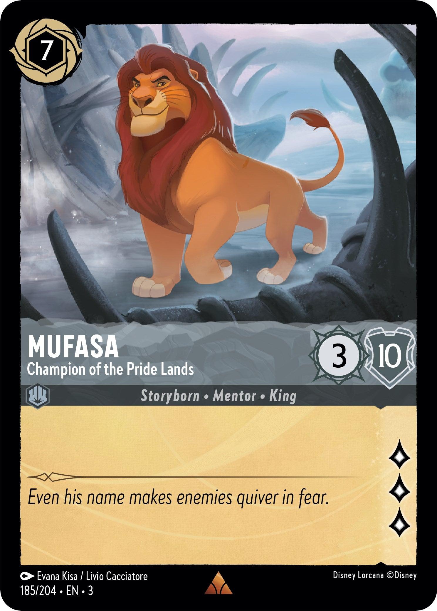Mufasa - Champion of the Pride Lands (185/204) [Into the Inklands] - Josh's Cards