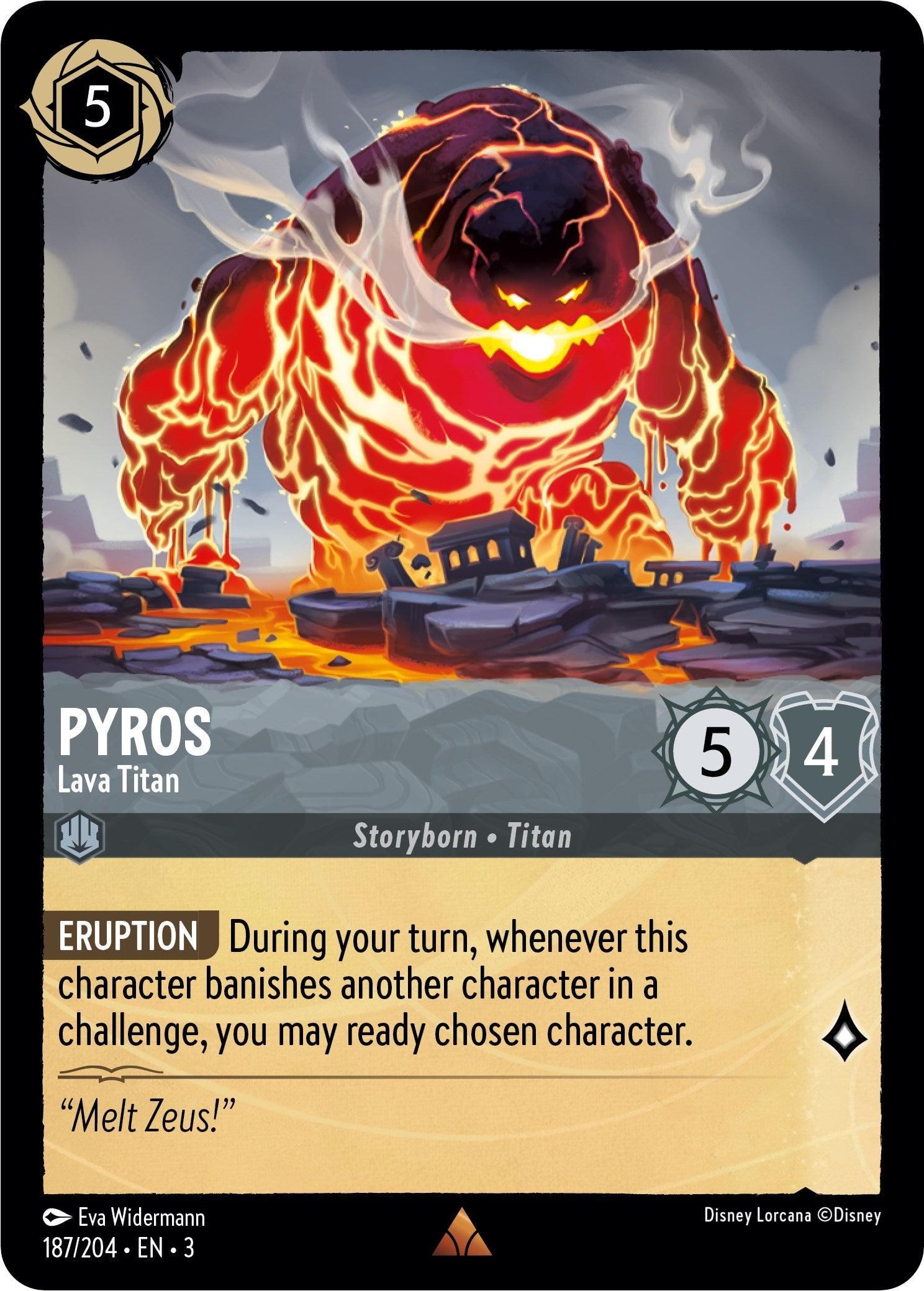 Pyros - Lava Titan (187/204) [Into the Inklands] - Josh's Cards