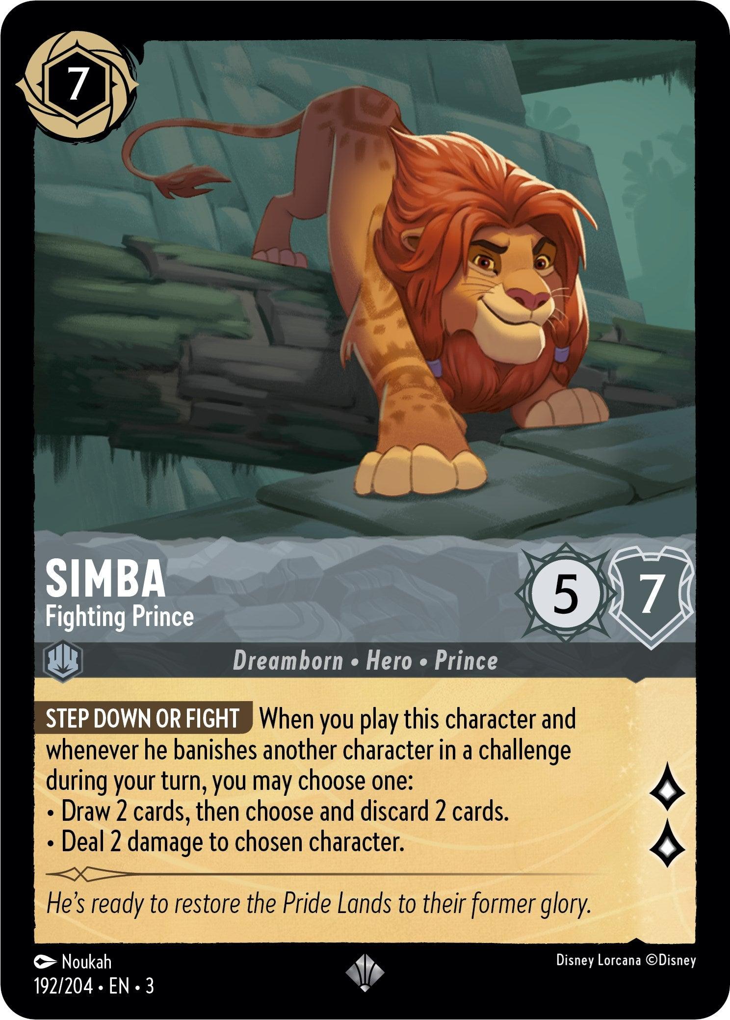 Simba - Fighting Prince (192/204) [Into the Inklands] - Josh's Cards