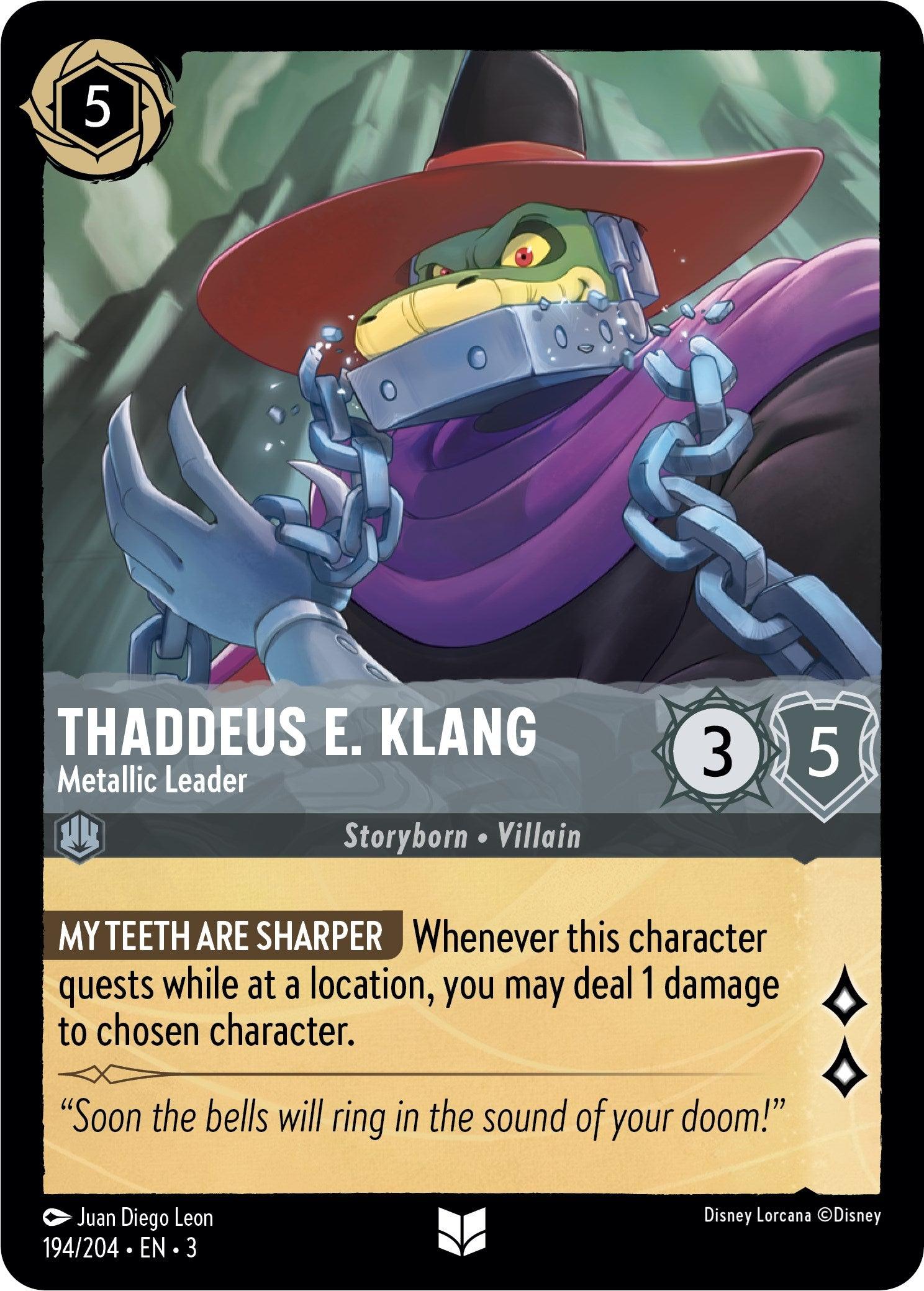 Thaddeus E. Klang - Metallic Leader (194/204) [Into the Inklands] - Josh's Cards