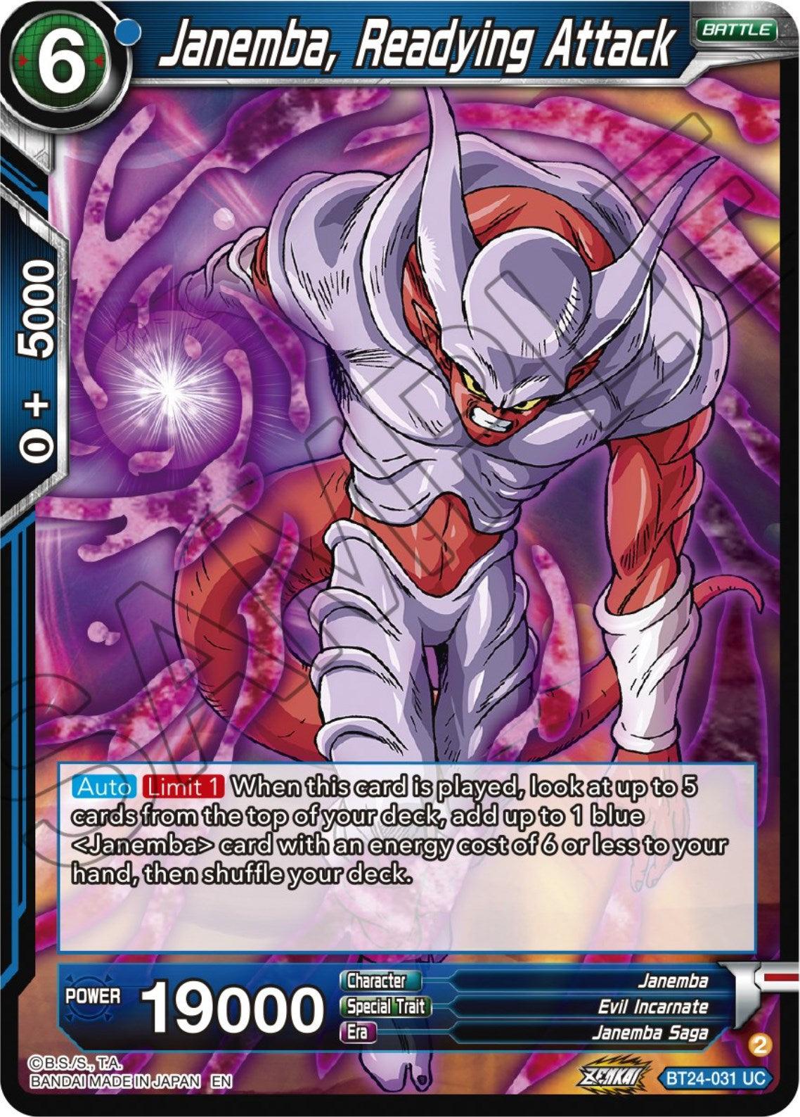 Janemba, Readying Attack (BT24-031) [Beyond Generations] - Josh's Cards