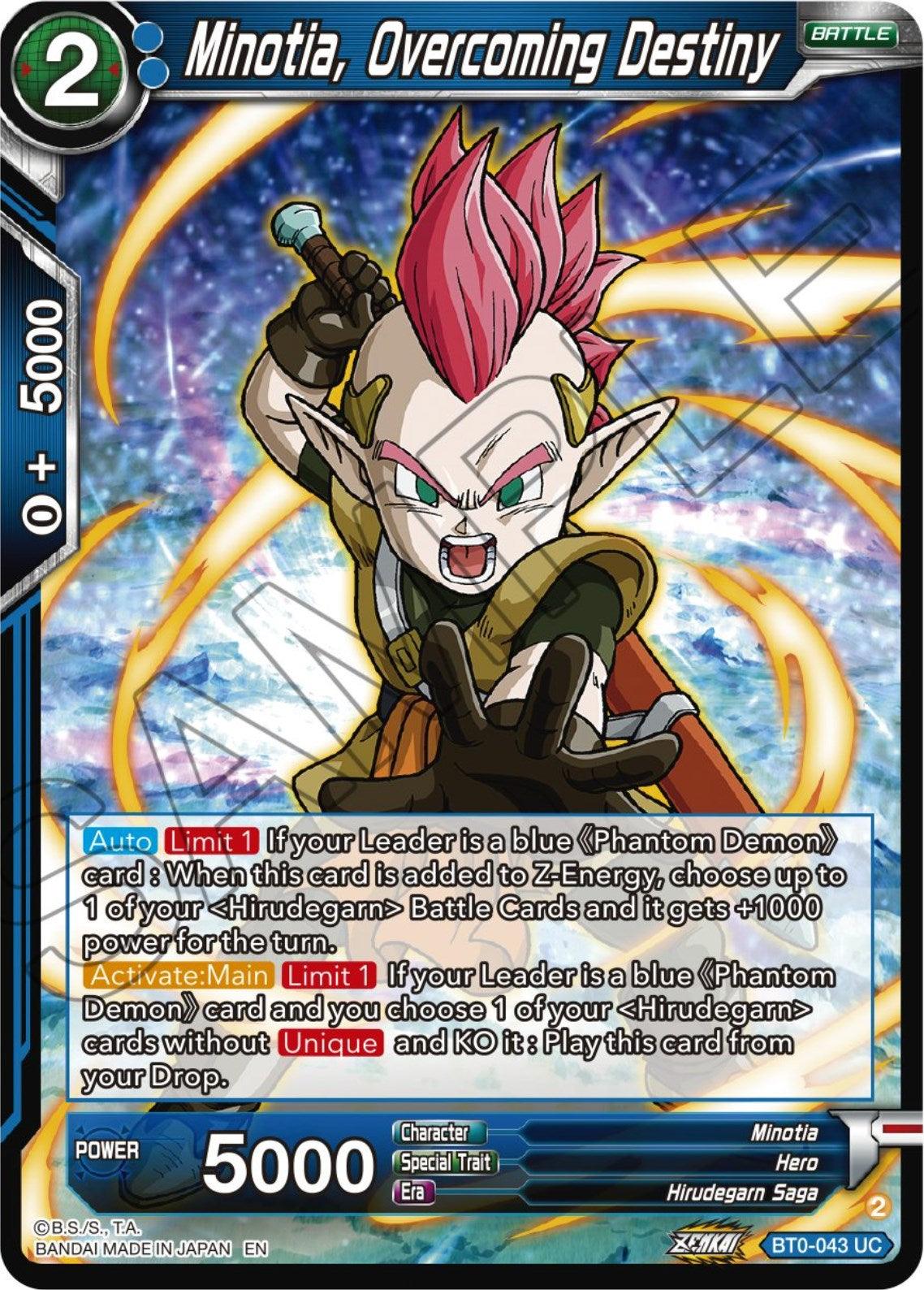 Minotia, Overcoming Destiny (BT24-043) [Beyond Generations] - Josh's Cards