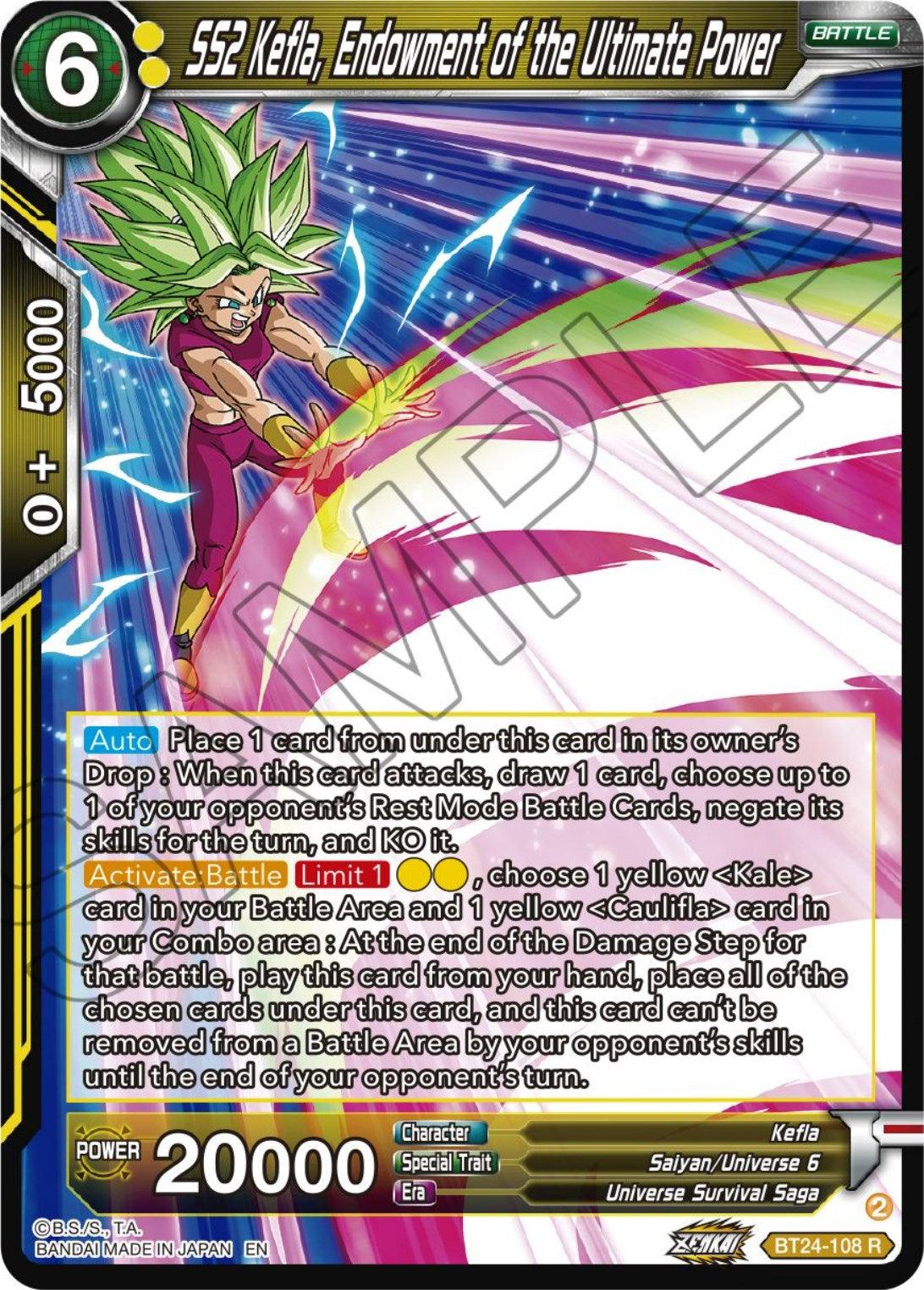 SS2 Kefla, Endowment of the Ultimate Power (BT24-108) [Beyond Generations] - Josh's Cards