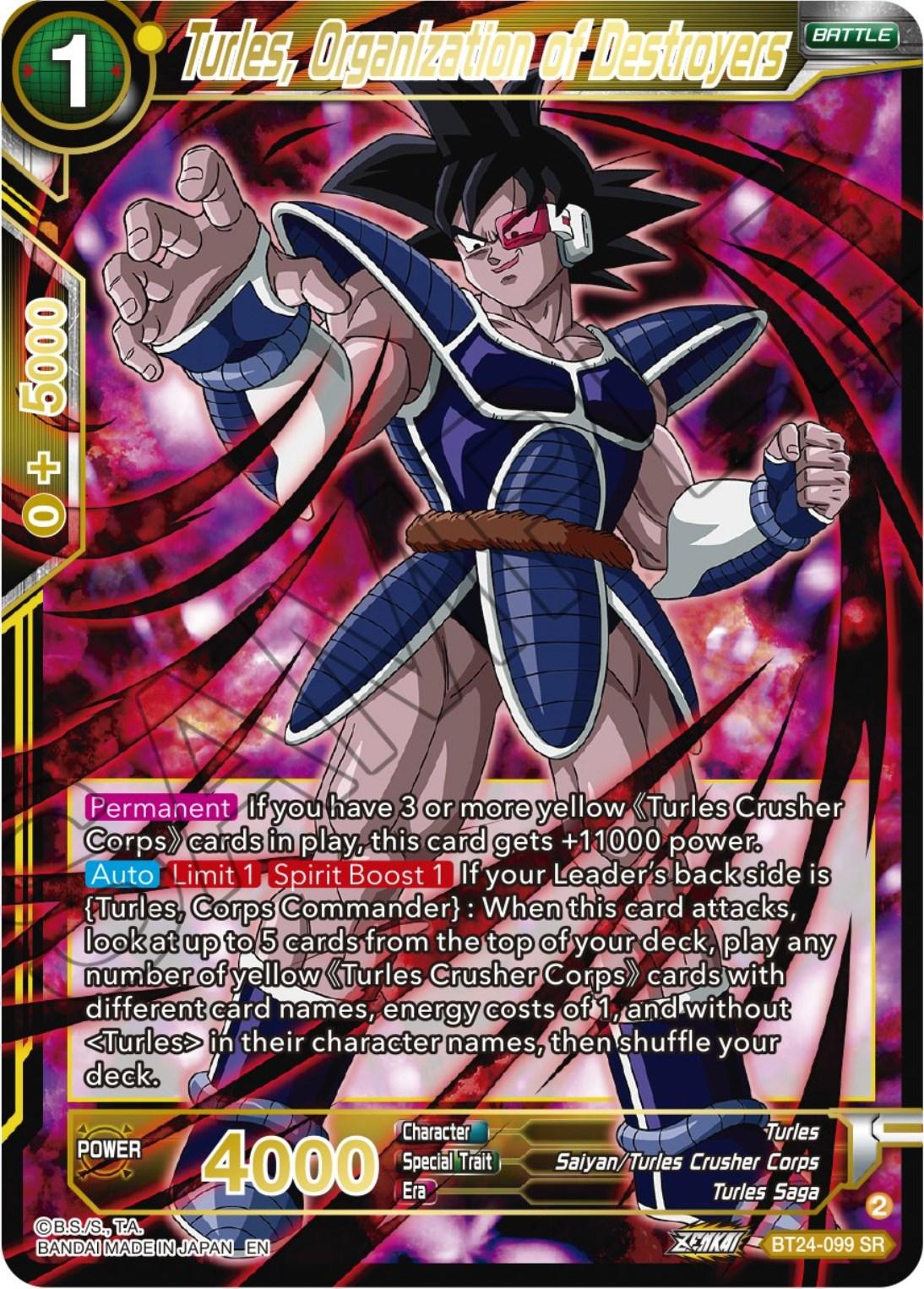 Turles, Organization of Destroyers (BT24-099) [Beyond Generations] - Josh's Cards