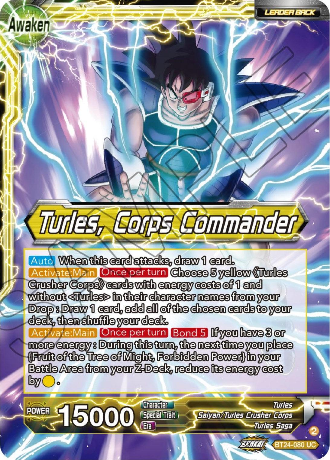 Turles // Turles, Corps Commander (BT24-080) [Beyond Generations] - Josh's Cards