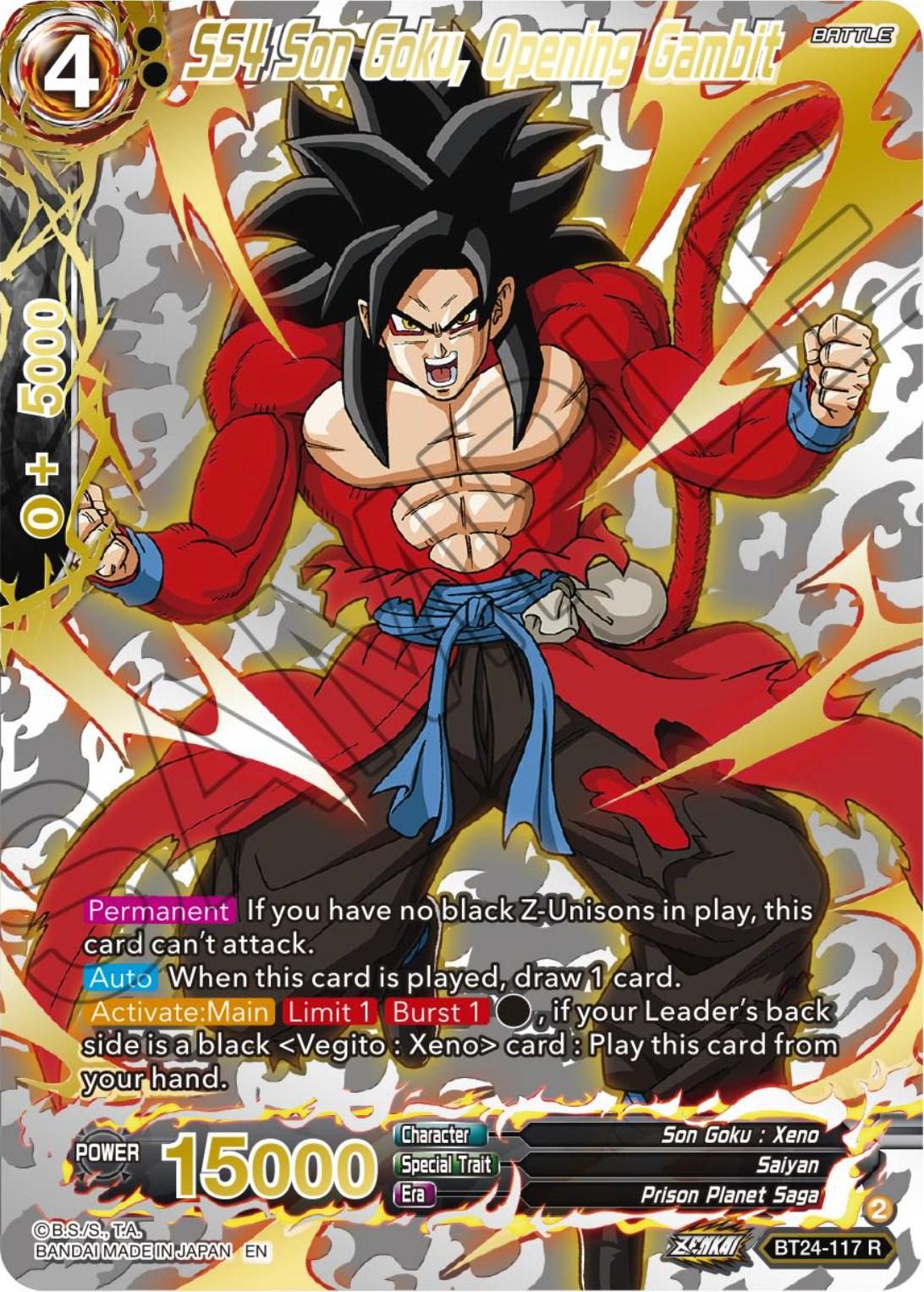 SS4 Son Goku, Opening Gambit (Collector Booster) (BT24-117) [Beyond Generations] - Josh's Cards