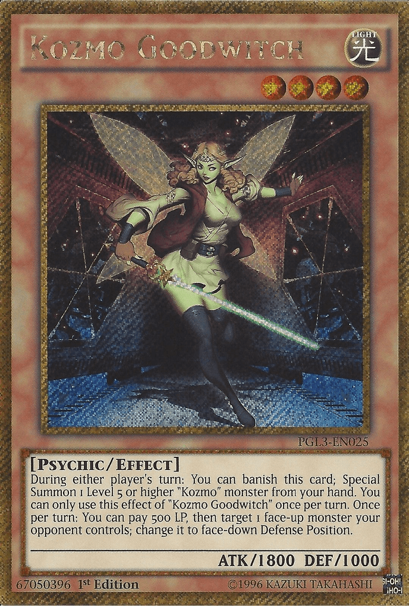 Kozmo Goodwitch [PGL3-EN025] Gold Secret Rare - Josh's Cards