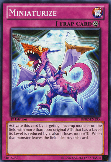Miniaturize [BP02-EN195] Mosaic Rare - Josh's Cards