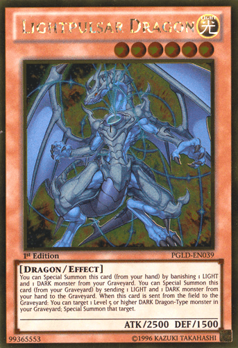 Lightpulsar Dragon [PGLD-EN039] Gold Rare - Josh's Cards