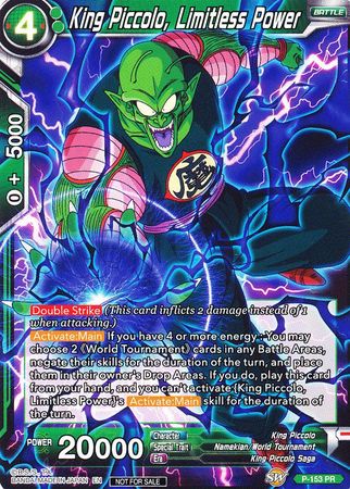 King Piccolo, Limitless Power (Power Booster) (P-153) [Promotion Cards]