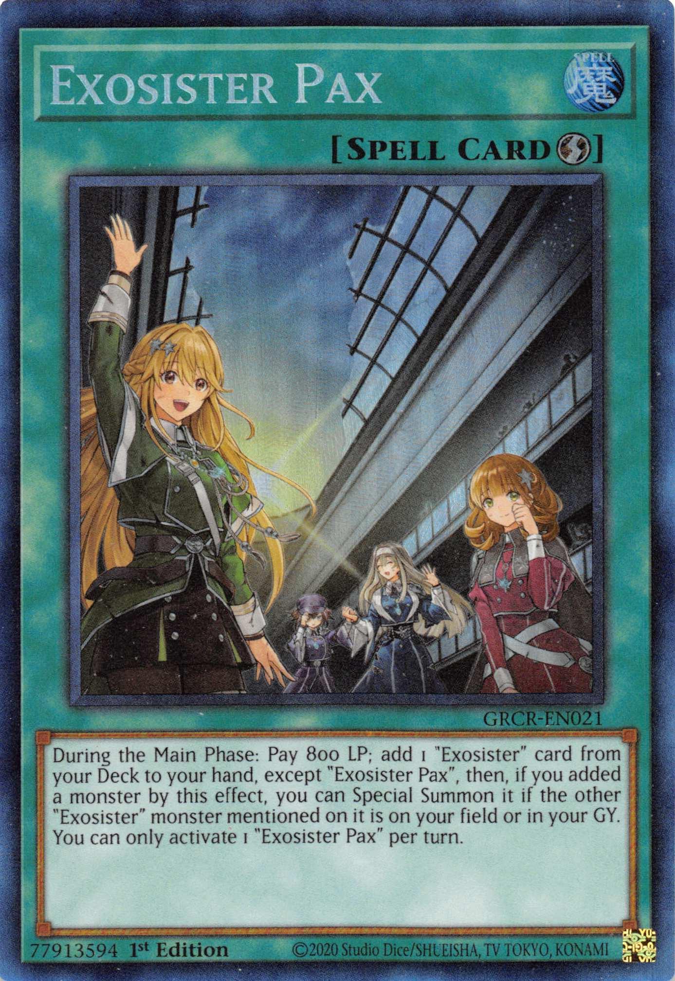 Exosister Pax [GRCR-EN021] Collector's Rare - Josh's Cards