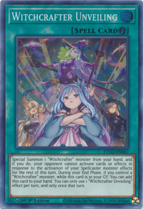 Witchcrafter Unveiling [ETCO-EN067] Super Rare - Josh's Cards